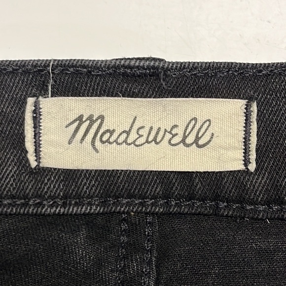 Madewell Women’s High Rise Denim Black Distressed Shorts- Size 33 - Picture 11 of 14
